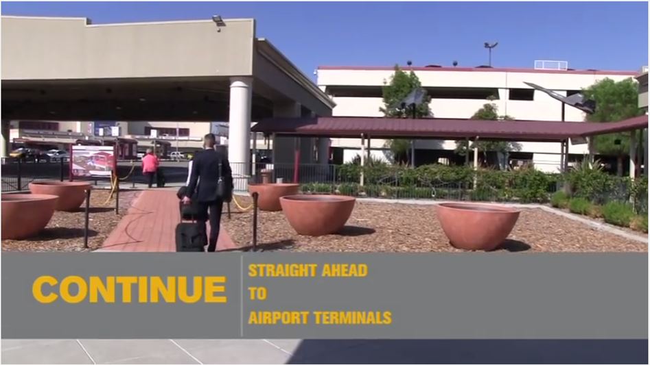Video on how to get from the Bob Hope train station to Bob Hope Airport