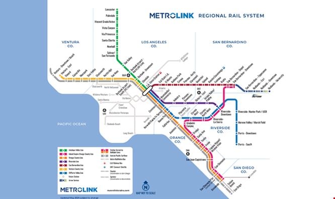 Metrolink System Map